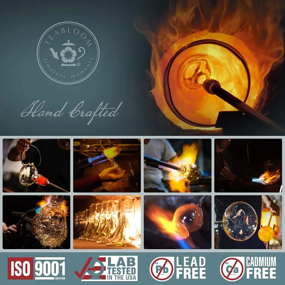 مكبس فرنسي زجاجي معزول بجدارين - ماكينة ضغط شاي وقهوة 100% خالية من البلاستيك لنكهة نقية وغنية |   ماكينة تحضير دقيقة 34 أونصة