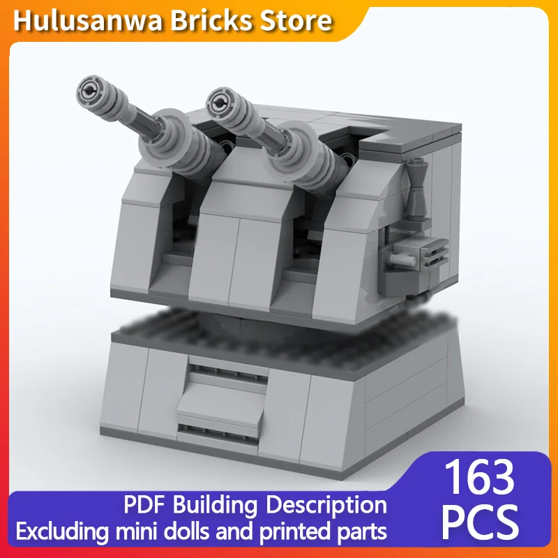 

Большая модель турболазерной турели MOC, конструктор, военная техника, модульные технологичные подарки, праздничный набор для сборки, детские игрушки