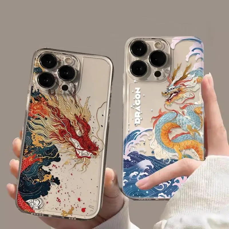 Case For Honor X9B X8B X7B Nova 5T Huawei P40 Lite Nova 7i 6se cover Soft Silicone Couqe Chinese Dragon Clear