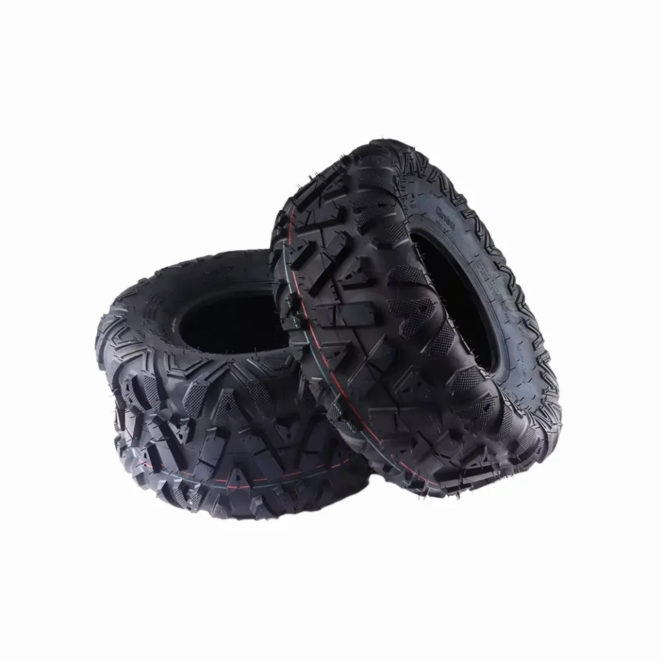 

8" Tubeless Tires 19x7-8 Front & 18x9.50-8 Rear for Kart/ATV/UTV/Dirt Bike, Off-Road Quad Buggy All-Terrain Tires
