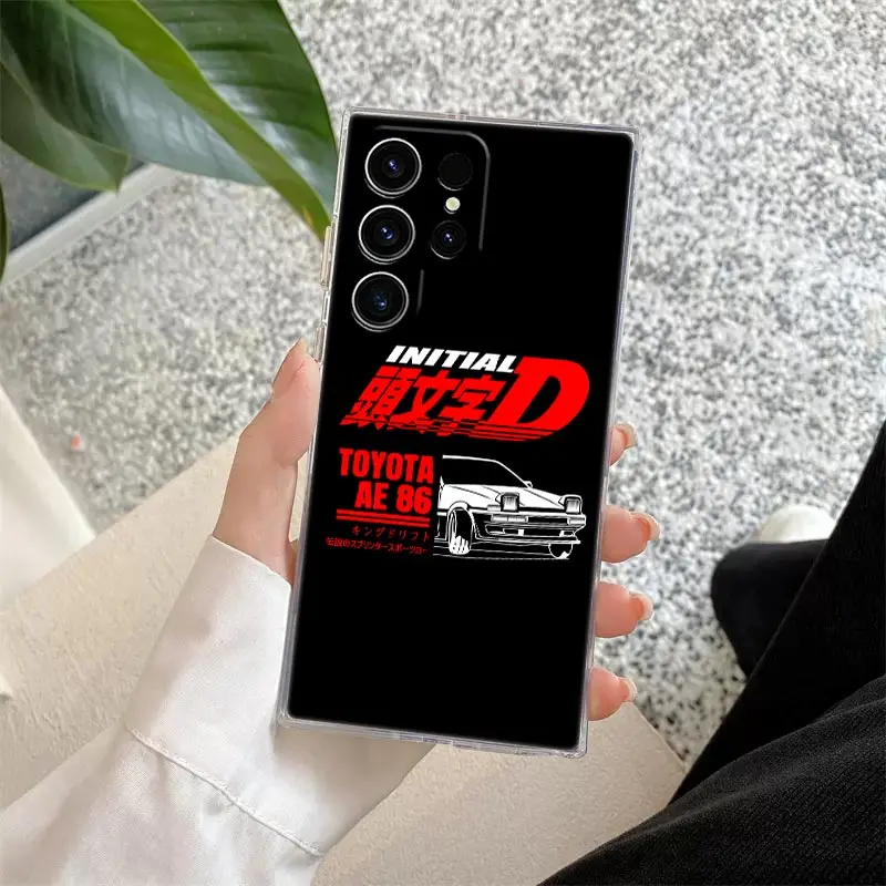 Anime Initial D AE86 S25Ultra Clear Case For Samsung Galaxy S25 S24 S23 Ultra S20 S21 FE S22 Plus A56 A55 A36 A26 5G Phone Cover - Image 6