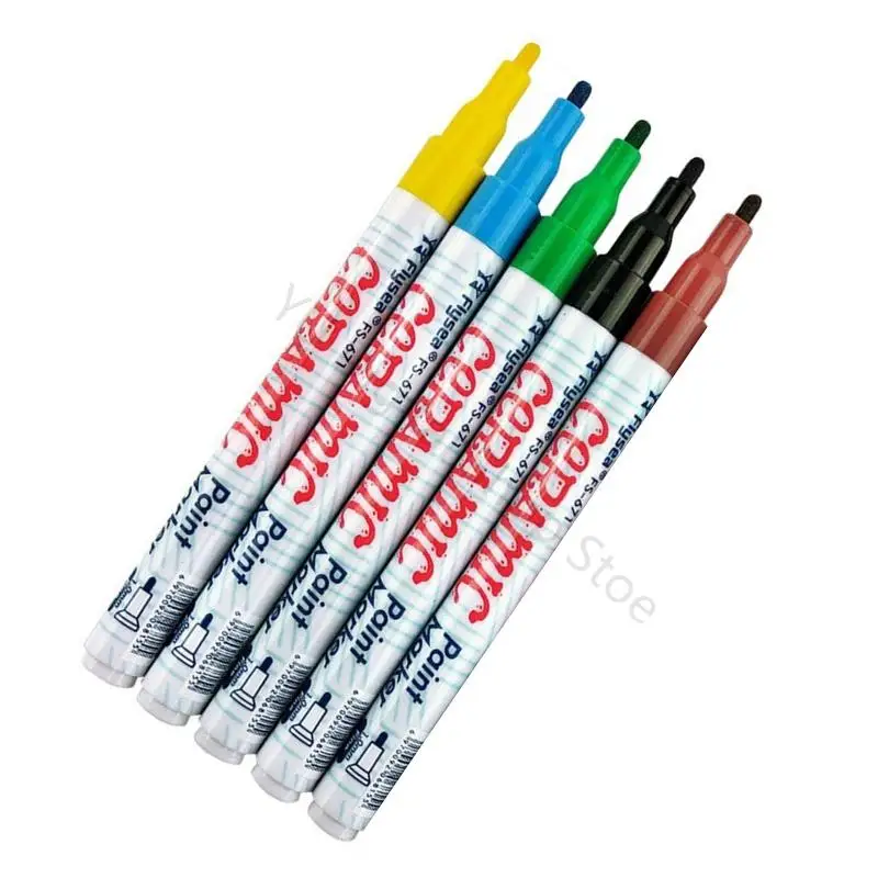 96BA Water Based Inks Multicolor Ceramic Paint Pen For Painting On Glass Metal