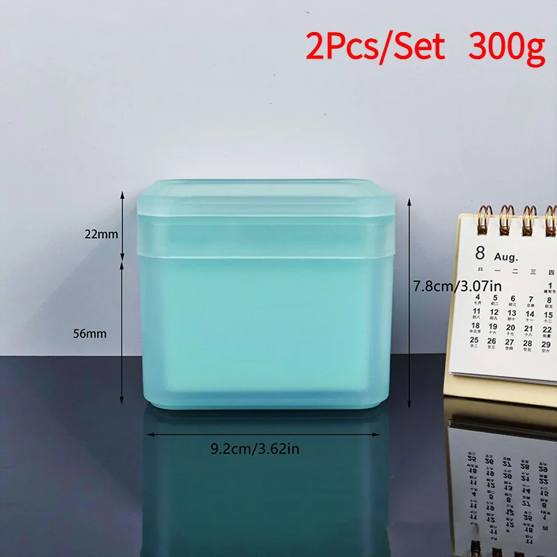 2Pcs/Set 300g Double Layer Square Makeup Remover Cotton Box Flip Cover Self Matching Tweezers Cotton Pads Storage Box‘