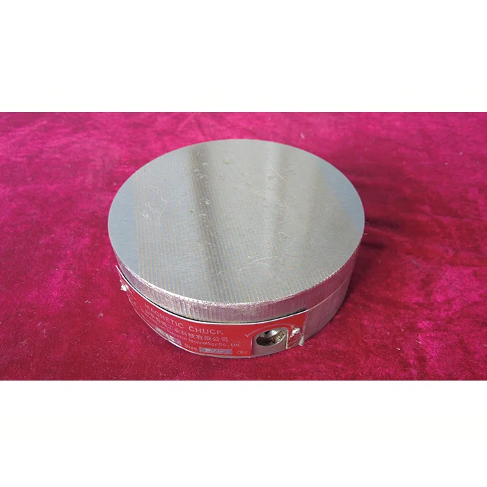 Circular Dense Pole Electro Magnetic Chuck with Motor and NdFeB Magnet for Lathe and Grinding Machine Industrial Tooling Pro
