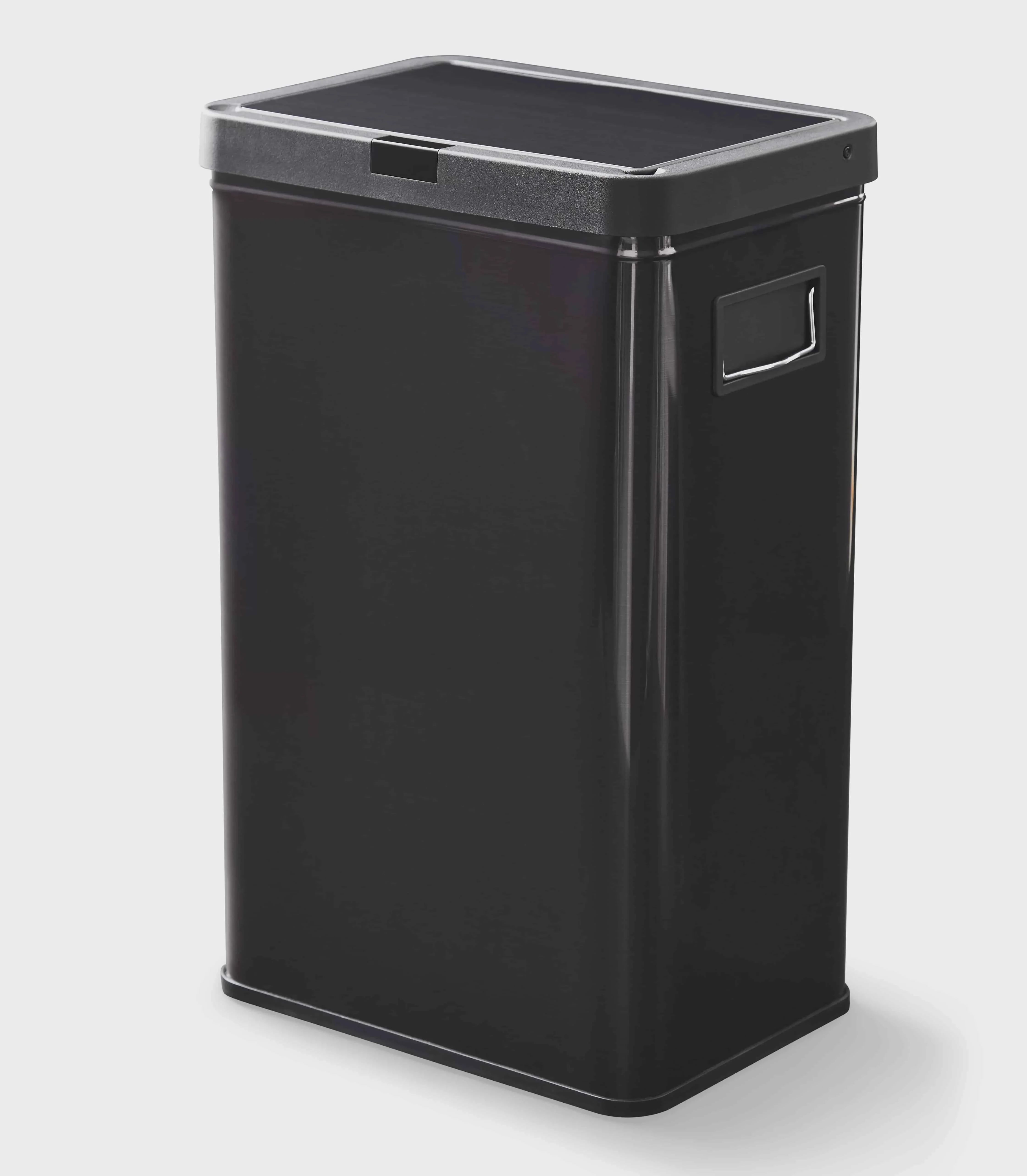 

Gardens 13.7gal Stainless Steel Touchless Kitchen Garbage Can Black Trash Bin Kitchen Trash Bin