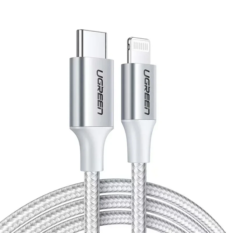UGREEN Kabel MFi USB Typ C do Lightning do ładowania Apple iPhone 14 13 12 8 iPad PD Szybkie Ładowanie Pleciony Krótki 25cm Długi 2m — zdjęcie produktu 7