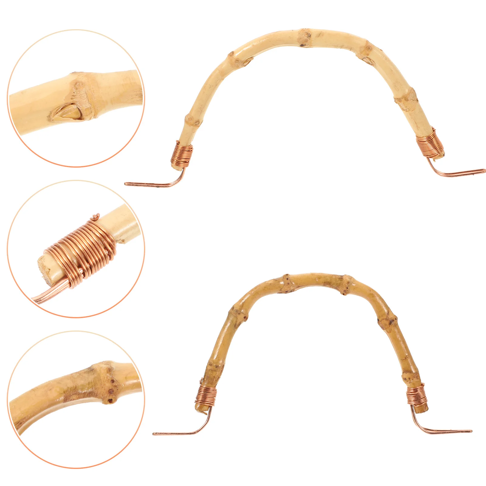 

2 Pcs Teapot Handle Portable Kettle Retro High Quality Supply Accessories Grip Bamboo Household