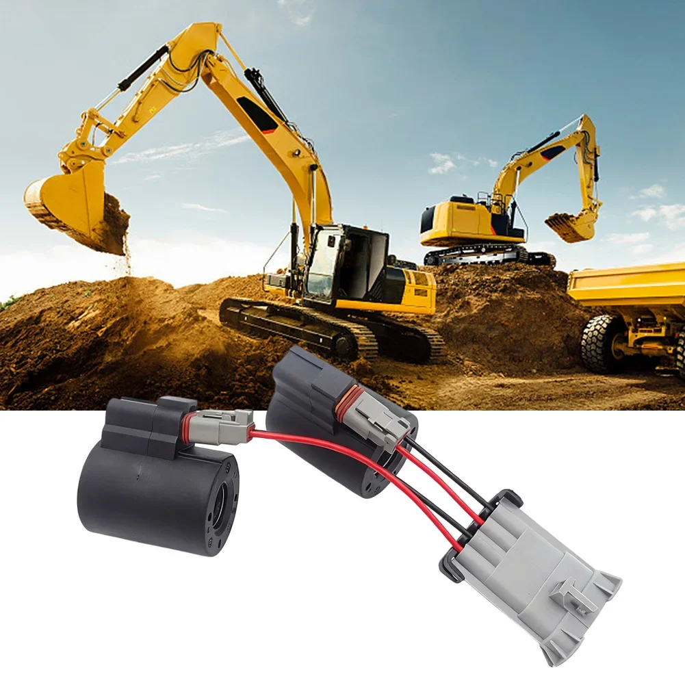 For Tractor Repair Solenoid Valve Hydraulic Component Black Direct Fit Multiple Quality Tests Quick Installation