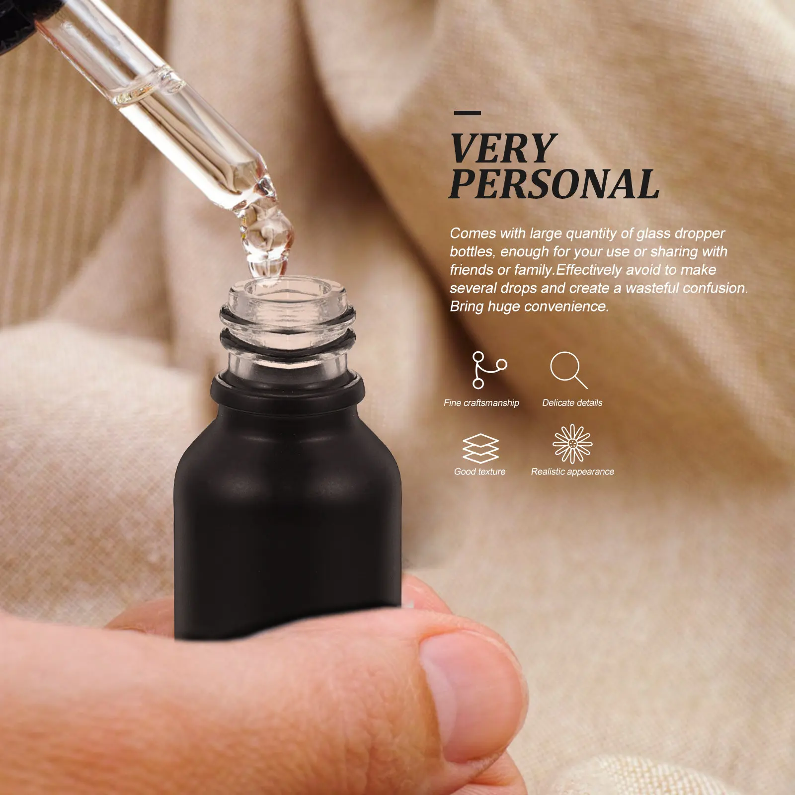 

10 шт., стеклянные бутылочки для эфирных масел с пипеткой, многофункциональные портативные пустые бутылочки, дорожные принадлежности для макияжа, аксессуары для ухода за лицом