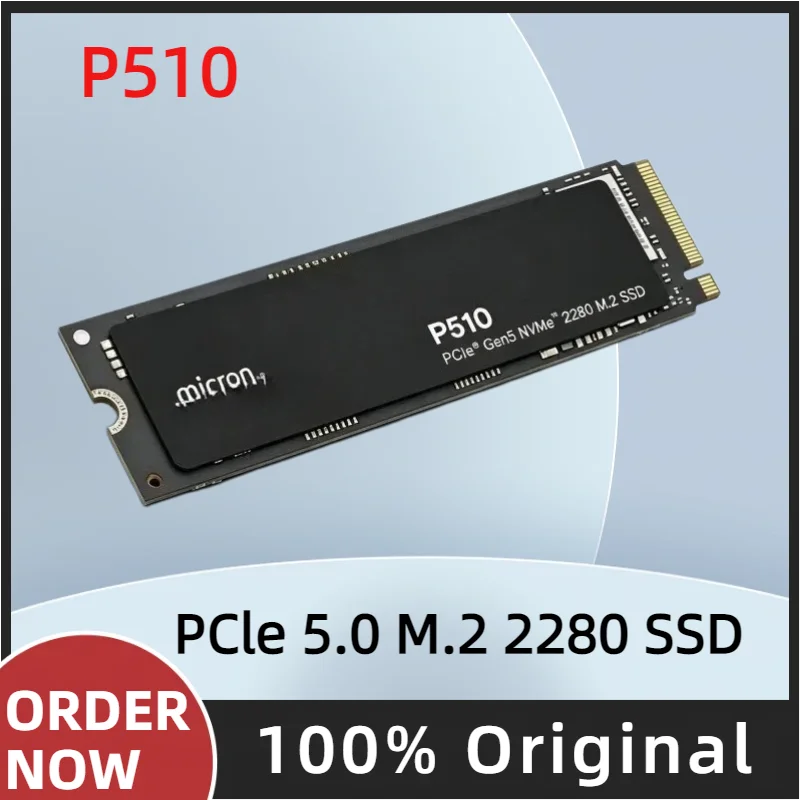 For Crucial P510 M.2 2280 PCIe Gen5 NVMe Internal SSD 1TB 2TB High Speed Solid State Drive For Laptop Desktop Gaming PC