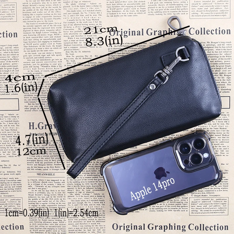 Leather Clutch Bag Men's Casual Business Grab Baotou Layer Cowhide Trend Long Clutch Bag Large Capacity Wallet