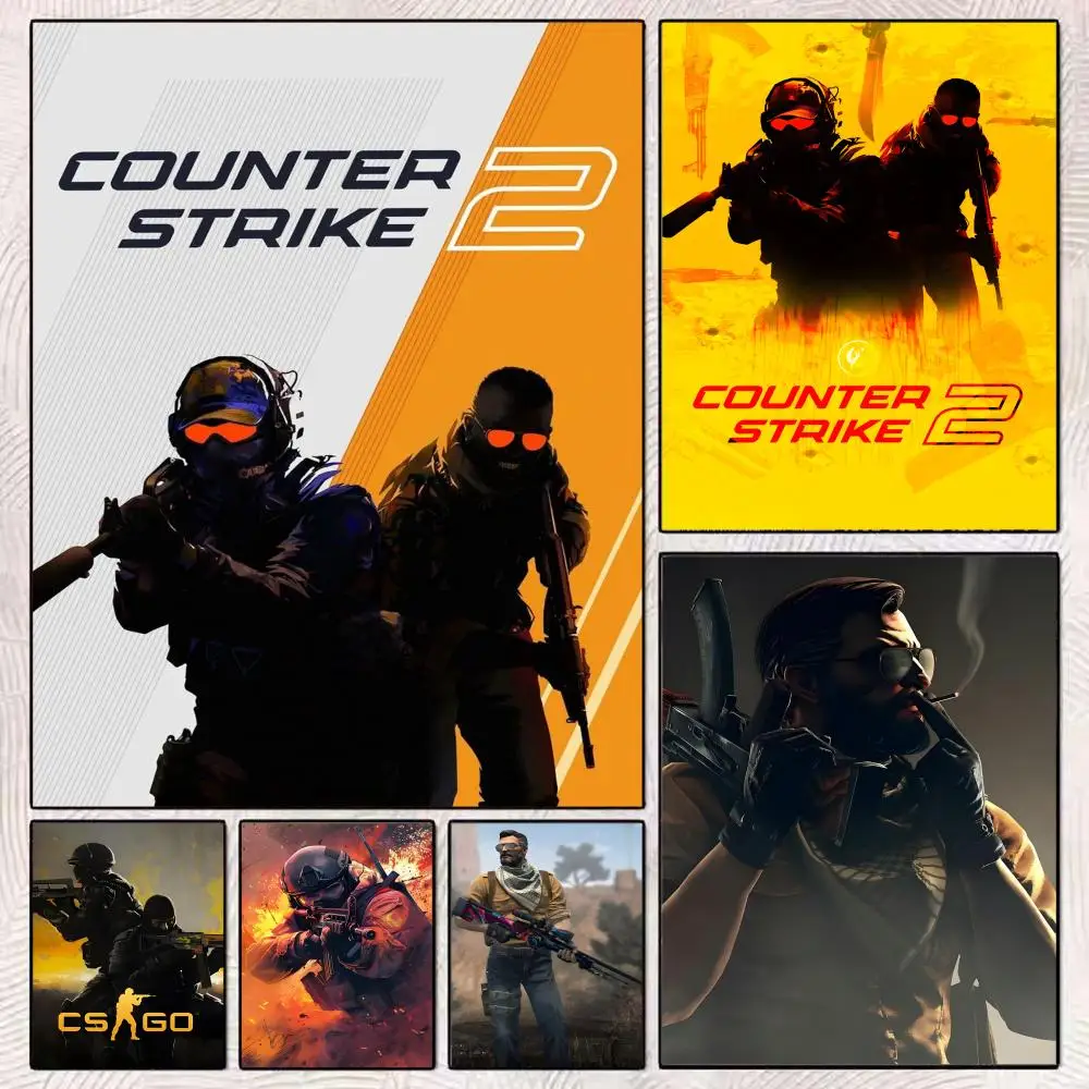 ملصق Hot Game C-Counter-Strike CS2 ملصق مثالي ذاتي اللصق فني جداري مصمم لمساحات تناول الطعام في المكاتب المنزلية