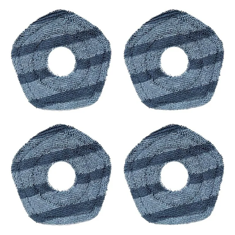 Replaceable And Washable 4-Pack Vacuum Mopping Pads Compatible For Eufy X10 Pro Omni Robot Vacuums, Removable Parts