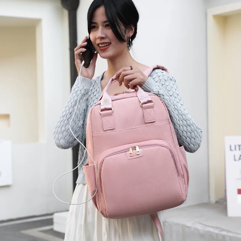 

Casual Multifunctional Mommy Bag Wet and Dry Separation Mother and Baby Bag Milk Storage and Insulation Bag Large Capacity Back