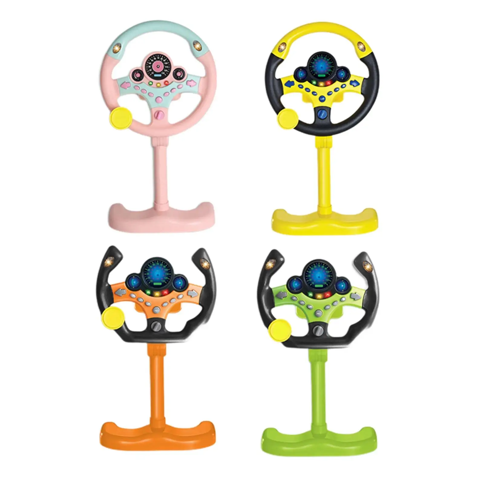 Simulated Steering Wheel for Kids with Light Gifts Sounding Toy