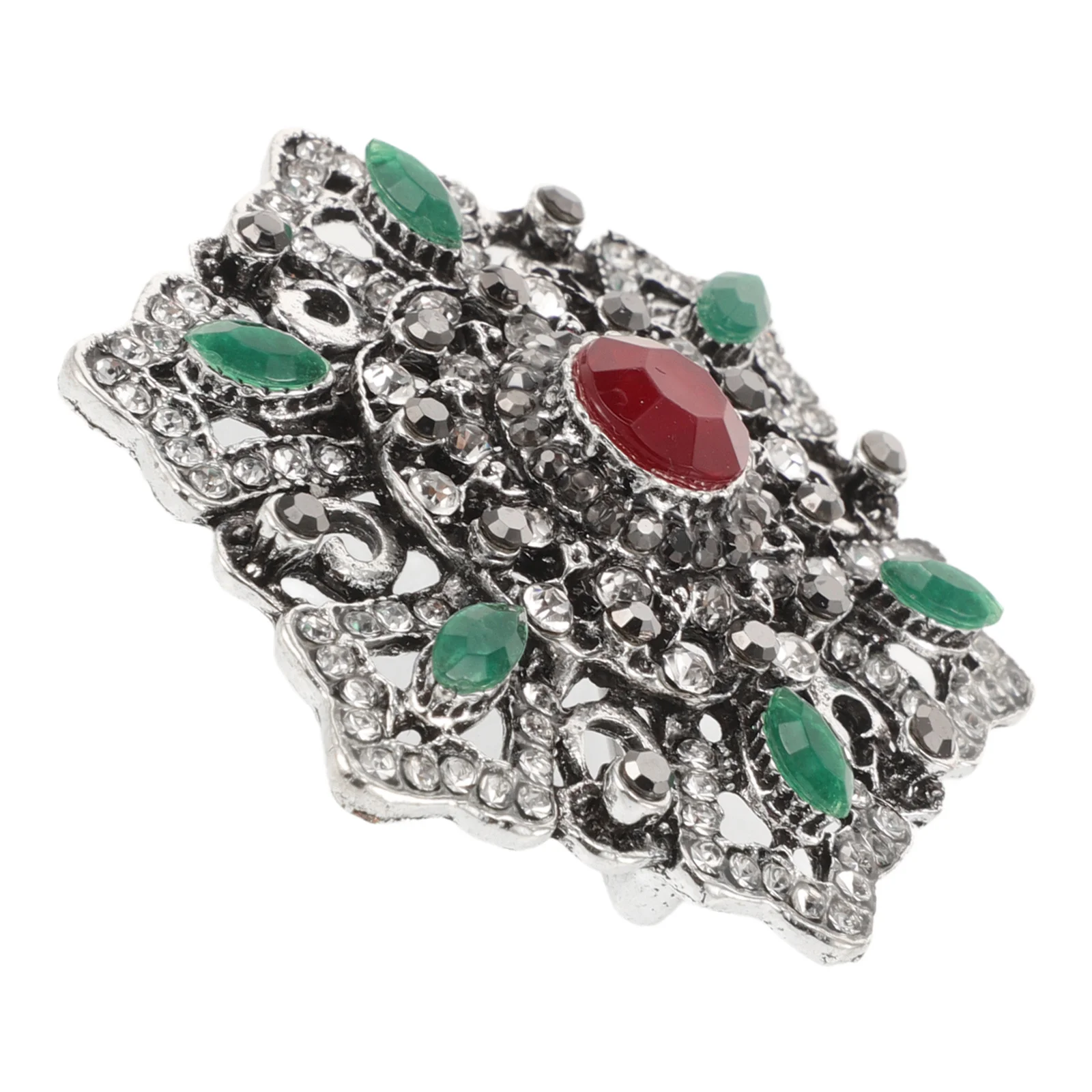 

Baroque Brooch Pin Vintage Hexagon Hollow Design Holiday Brooch Pin for Clothing Winter Jewelry Brooches