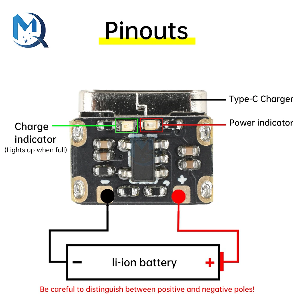 1-10 pz Mini Li-Ion Batteria Pad di Ricarica 3.7 V 4.2 V 18650 Tastiera di Ricarica Piastra di Alimentazione di Protezione Tipo C Modulo di Ingresso