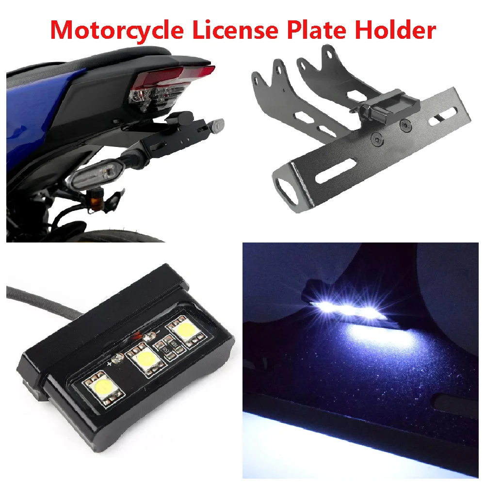 

Fits for Yamaha MT09 SP ABS FZ09 MT-09 FZ-09 2024 2025 Motorcycle License Plate Holder Tail Tidy Eliminator Fender Refit Bracket
