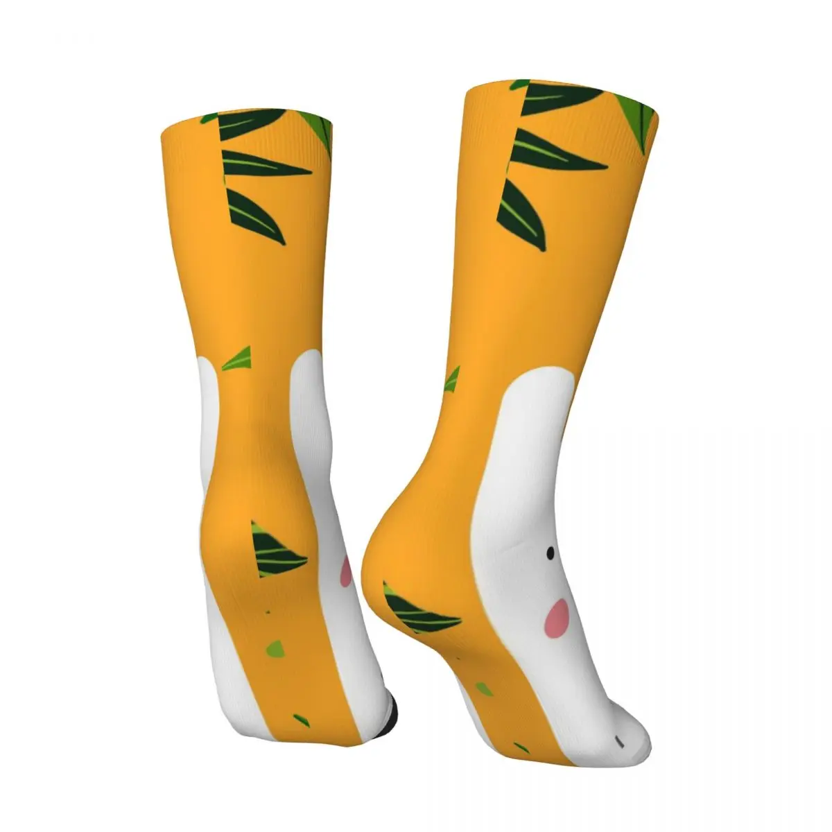 Funny Happy Men's Compression Socks Cute Whie Alpaca Retro Harajuku Cute Alpaca Hip Hop Novelty Casual Crew Crazy Sock