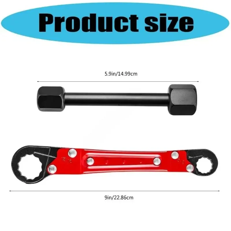 Red-Black Angle Stop Pipe Wrench, Plumbing Limit Spanner, Dedicated Hardware for Household Water Pipeline Installation Repair