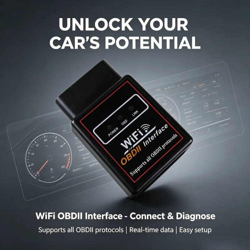 Сканер OBD2 WIFI ELM327 V1.5 для iPhone, iOS, Android, считыватель кодов OBDII, диагностический инструмент для автомобилей ELM 327 V 1.5 WI-FI OBD2