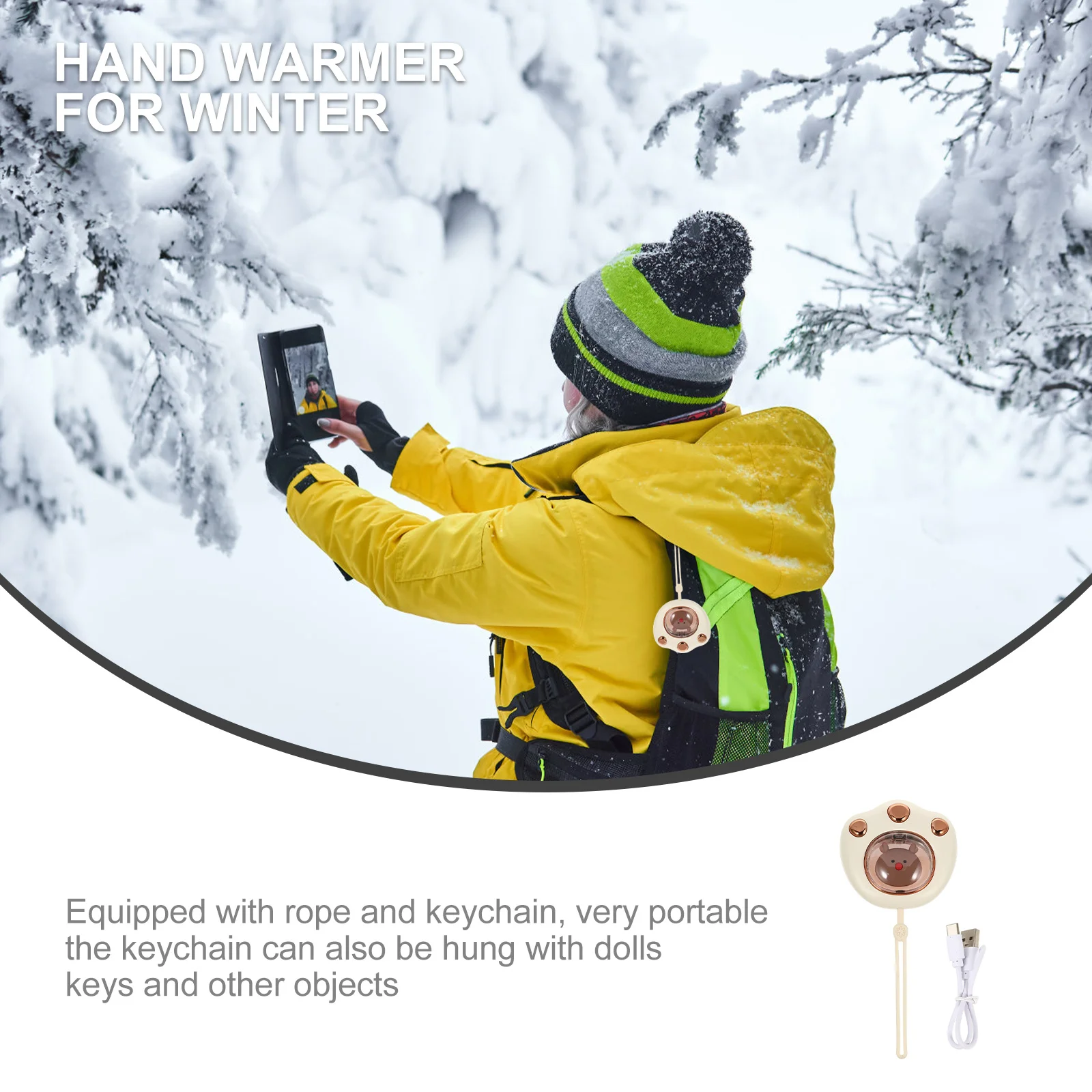 

Cat Claw Hand Warmer Compact Portable Heating Warmer For Winter Home Outdoor Use Small Handy Warm Keep Hands Comfortable Soft