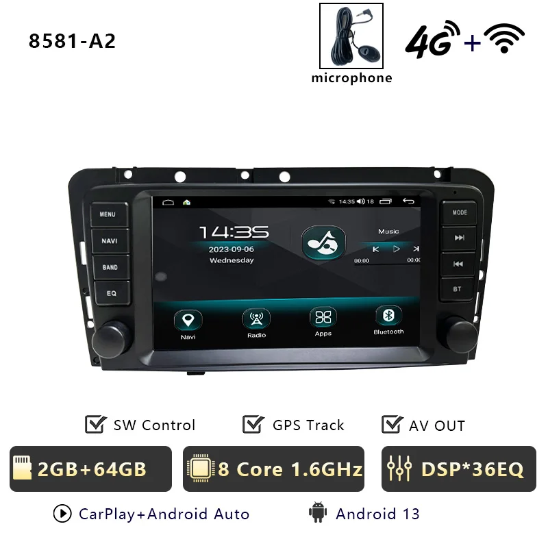 CHSTEK Autoradio Carplay Android 13 Voor Volvo XC70 V70 S60 S40 V40 2005 2006 2007 2008 2009 Multimedia Stereo Navigatie WIFI 4G