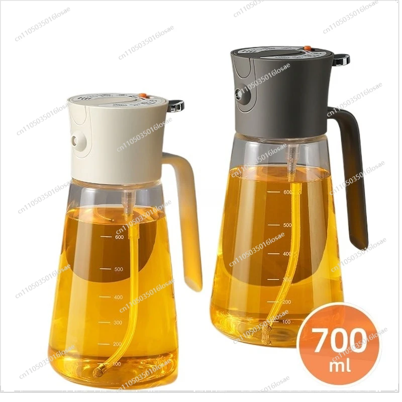 Kitchen Watering Can Oil Spray Pour Atomized Air Fryer Material Glass Dual-purpose Oil Pot
