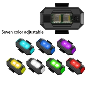 Luzes da motocicleta drone luz estroboscópica usb led anti-colisão bicicleta aeronaves noite voando mini piscando luz de sinal de aviso 10 principais vendas candeeiro moto - №3