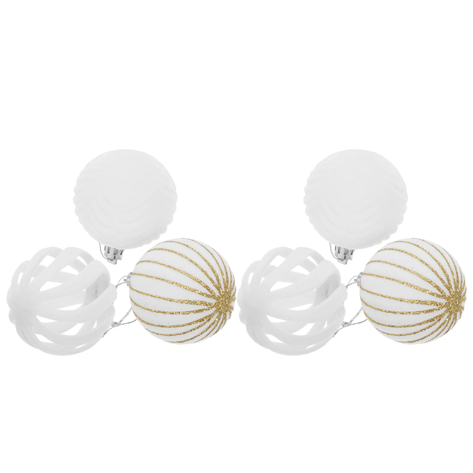 

6Pcs Christmas Tree Hanging Ornaments Flocking Balls Xmas Party Decorations Xmas Tree Balls Christmas Ball Ornaments