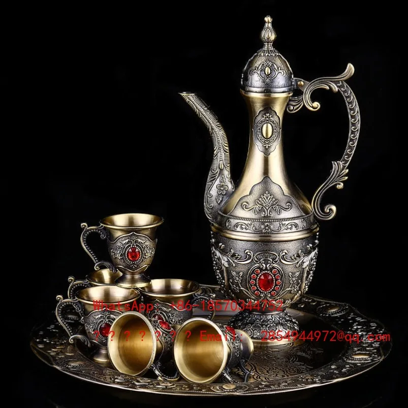 

Retro Bronze Wine Set, Household Cup Creative High-end Anti-drop Ornament