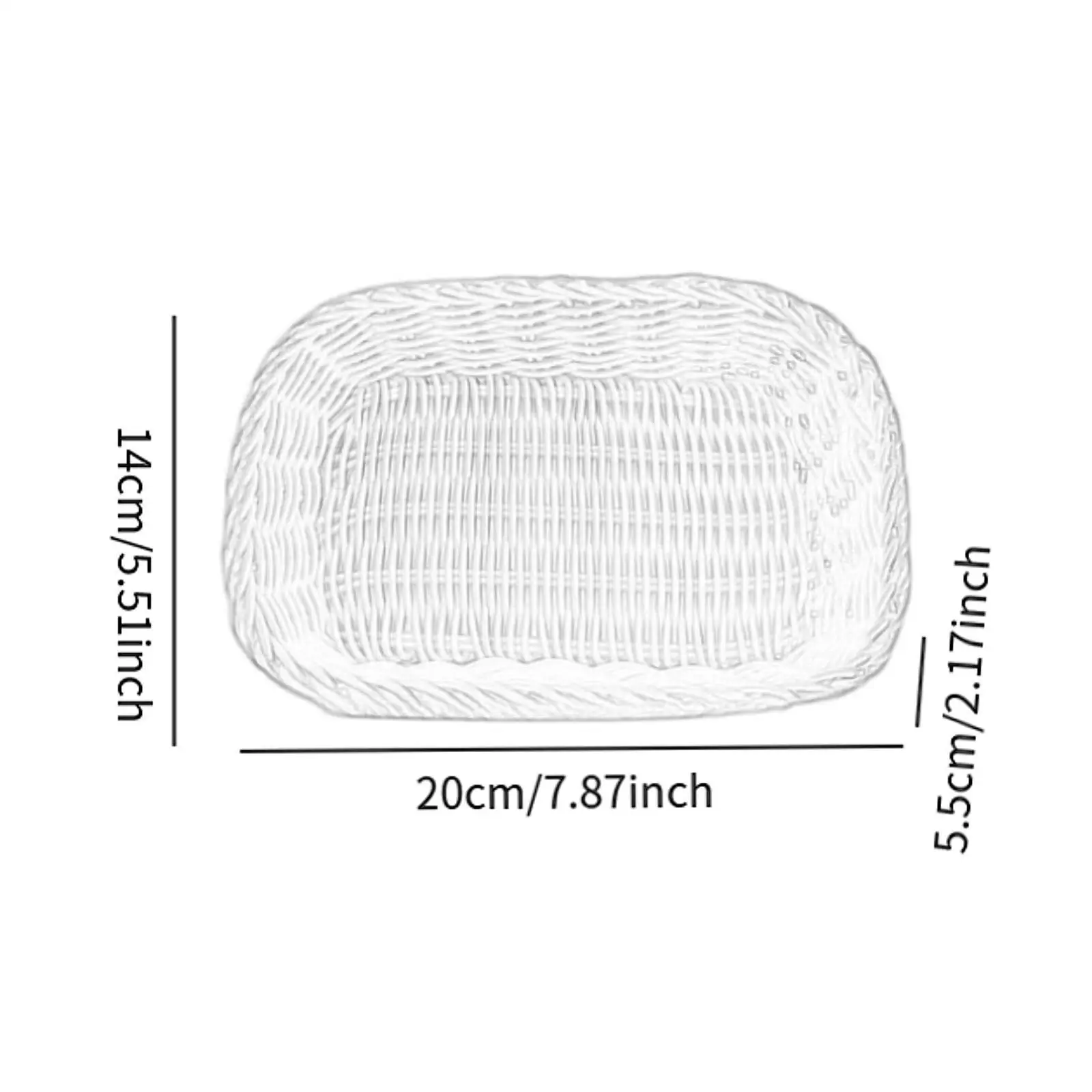 Woven Basket Craft Table Organizer Table Storage Bin for Closet Coffee Table