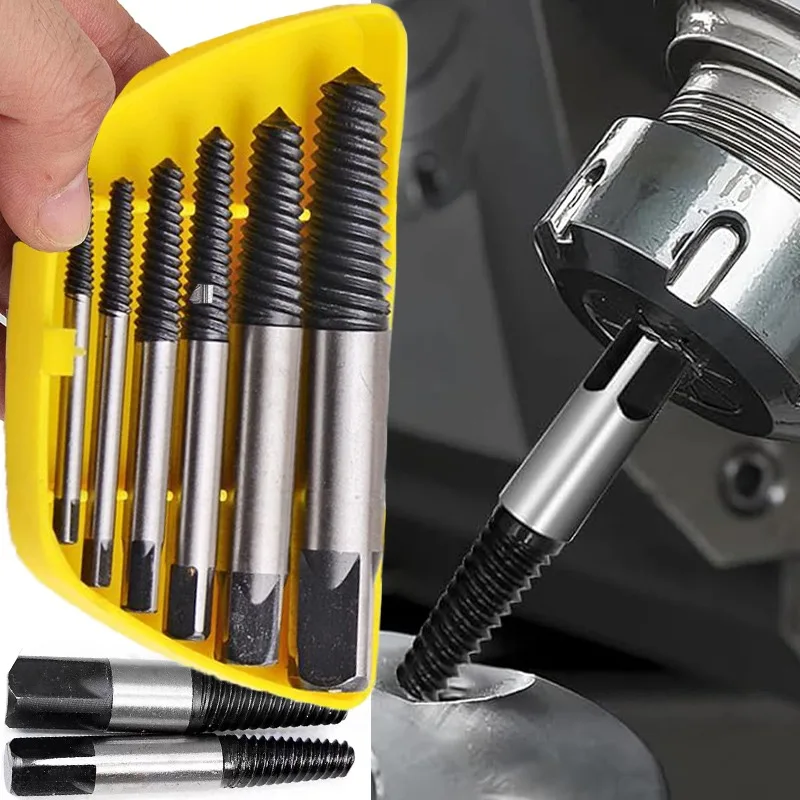 

Damaged Screw Extractor Broken Screw Remover Extractor Drill Bits Double Side Screw Water Pipe Repair Screwdriver Bit Set