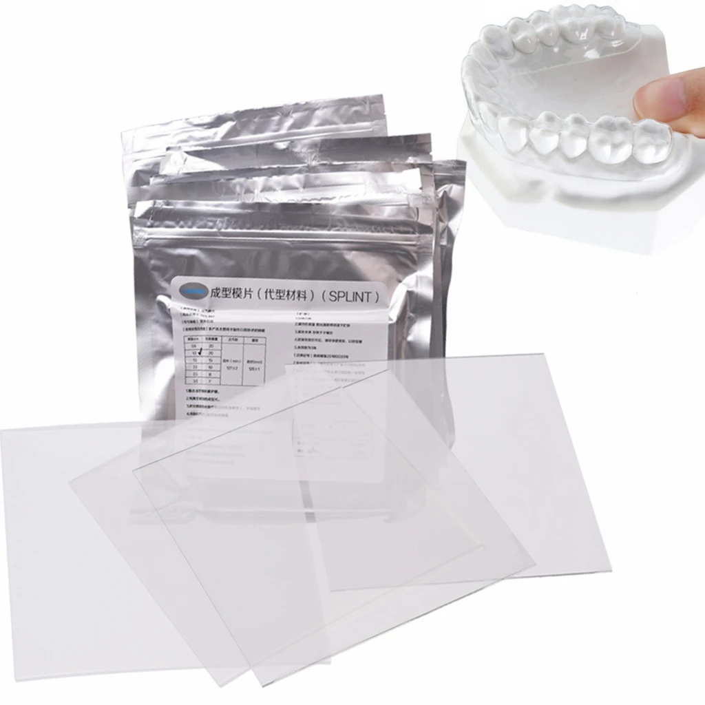 Dental Orthodontic Retainer Soft Plastic Sheet Splint Vacuum Thermoforming Sheets 0.8/1.0/1.5/2.0/3.0mm Hard soft