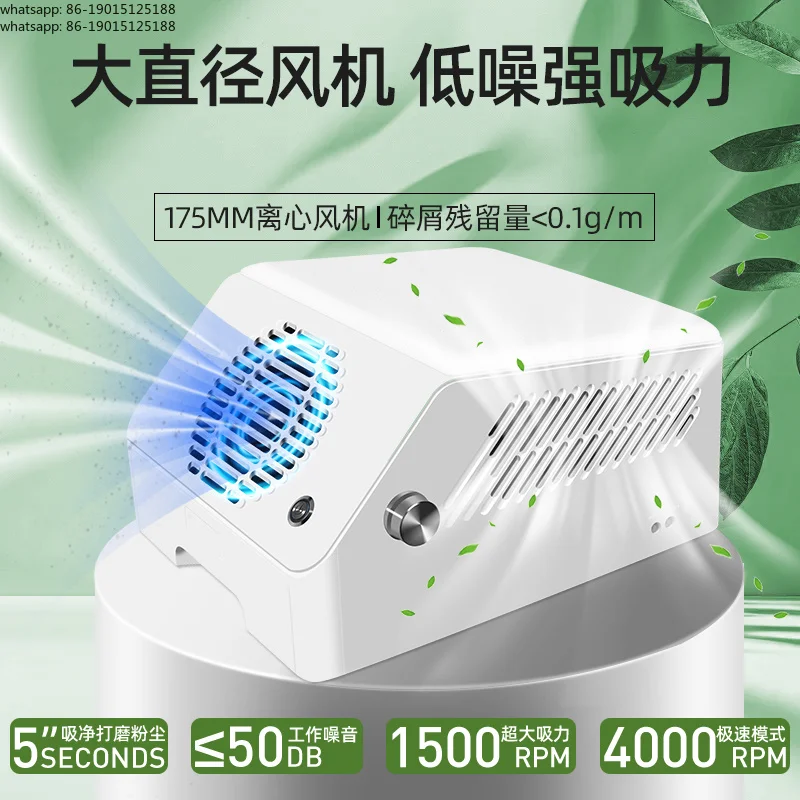 S1 Hand Pillow Nail Cleaner, High Power, Silent and Efficient H13 Filter Element, Large Suction and No Dust