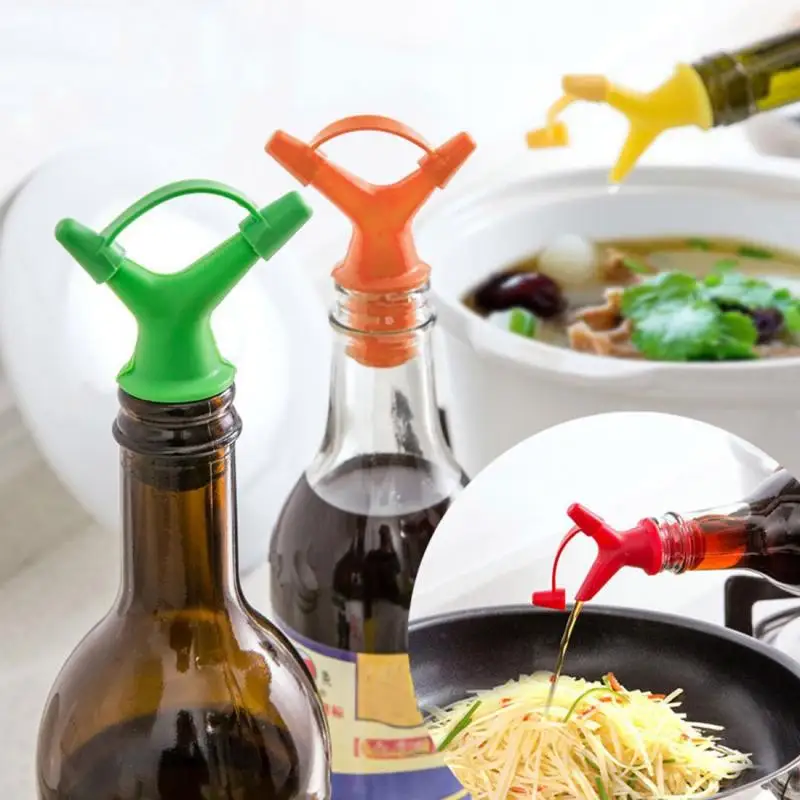 Silicone Bottle Stopper, Wine Pourer with Cap, Oil Champagne Bottle, Wood Plug, Keep Wine Freash, Wedding Party