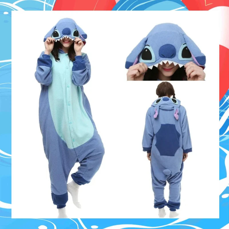 

Лидер продаж, цельная флисовая пижама с рисунком синего порошка Shi Diqi, костюм для пары, костюмы для косплея на Хэллоуин для детского сада