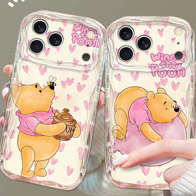 

Winnie The Pooh Phone Case For Apple iPhone 17 16 16E 15 14 13 12 11 XS Air Pro Max Plus Wave Oil Soft Funda