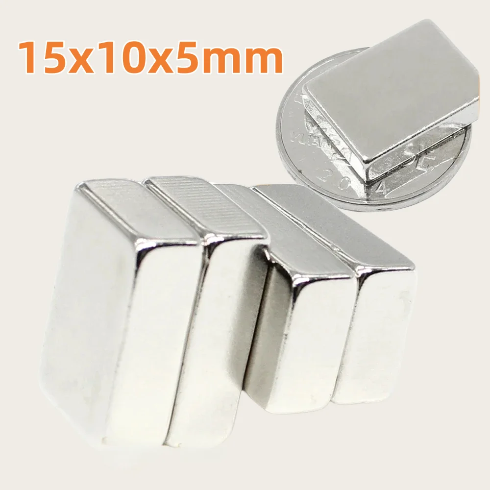15x10x5mm Strong Rare Earth Magnet Block Rectangular Magnetic 15x10x5mm For Home Refrigerators, Offices DIY 15*10*5