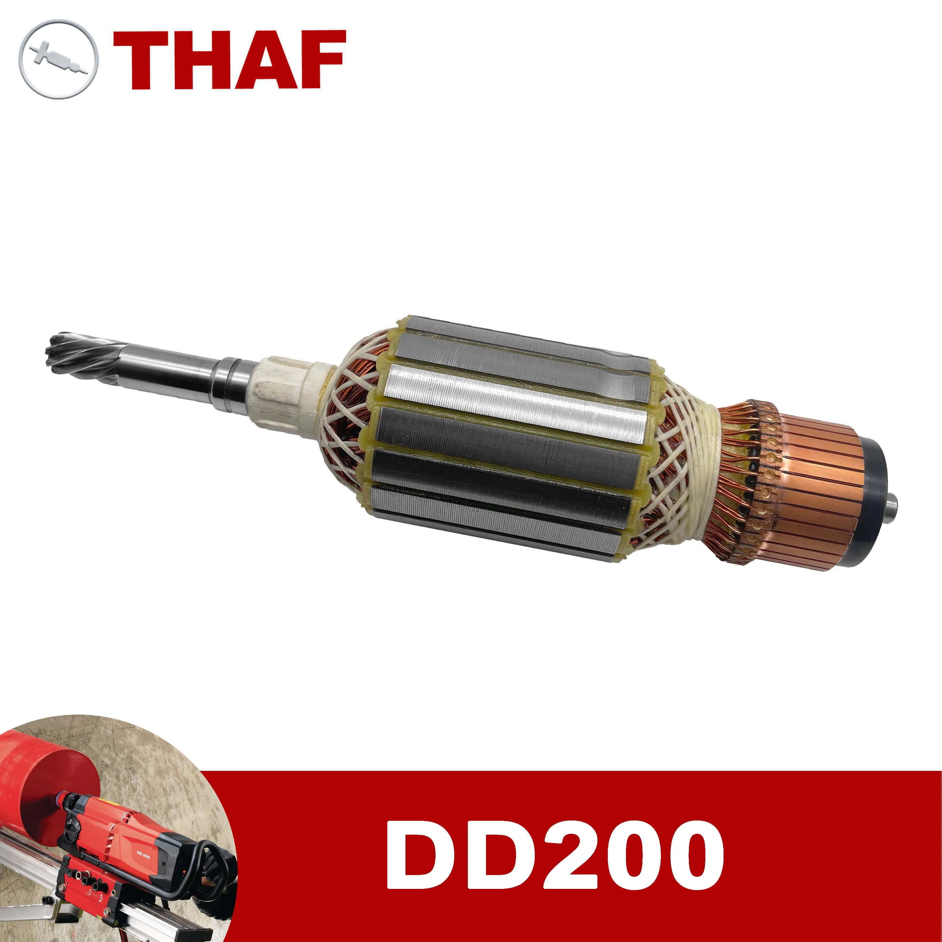 

AC220V-240V Armature Rotor Anchor Replacement for Hilti Drill DD200 DD-200 DD 200