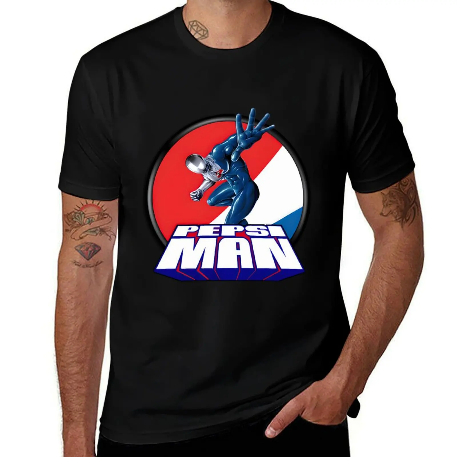 

Pepsiman T-Shirt summer top vintage clothes vintage anime shirt tshirts personalised heavy weight t shirts for men