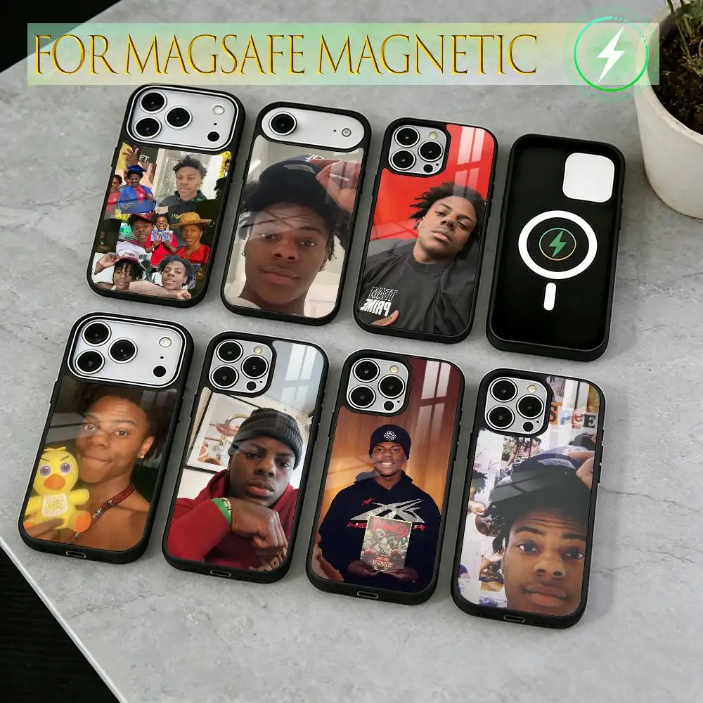

IShowSpeed Speed Face Phone Case For iPhone17,16,15,14,13,12,11 Plus,Pro Magnetic with Magsafe Wireless Charging