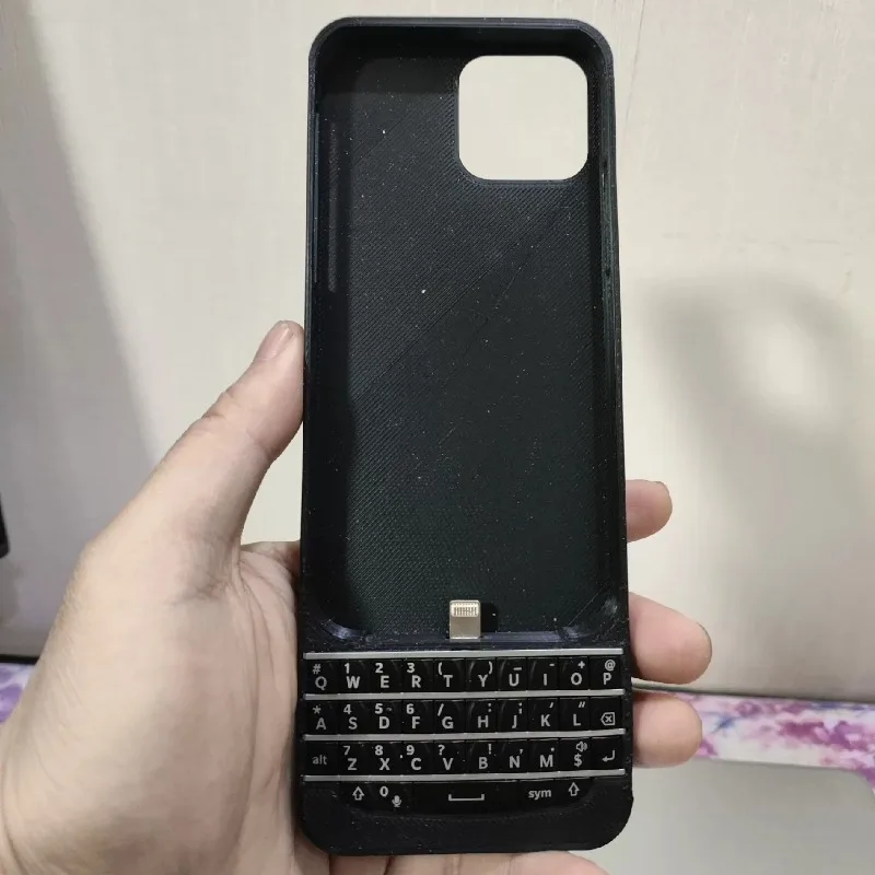 BlackBerykbd Q10 Keypad Custom Backlight Wired Portable Mini Keyboard for IPhone 15 Series Android Typec OTG Office Accessories