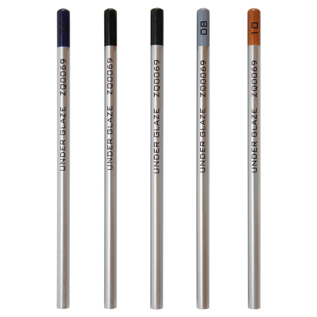 【CYBER MONDAY】5Pcs Underglaze Pencils for Pottery for Decorating Fused Glass and Under Glaze Ceramics B