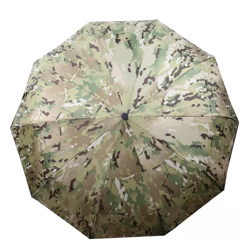 

Automatic Umbrella Mike Camouflage Folding Windproof Reinforced Men's Outdoor Supplies Tactical Umbrella Parasol