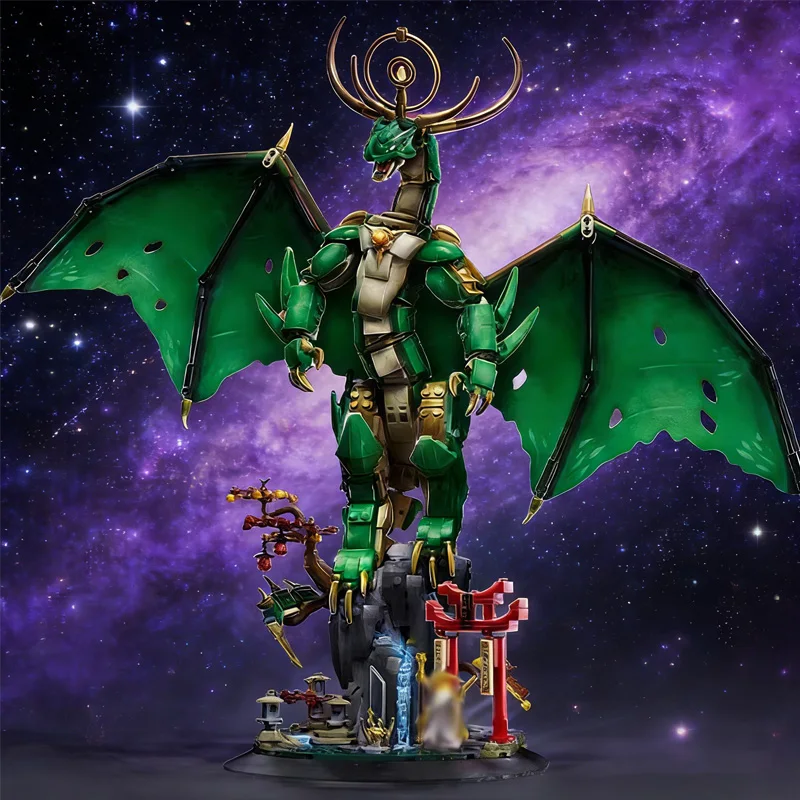 2025 nuevo 71847 dragón guardián 1650 Uds bloques de construcción modelo de ensamblaje juguete para adultos y niños regalo de cumpleaños de Navidad