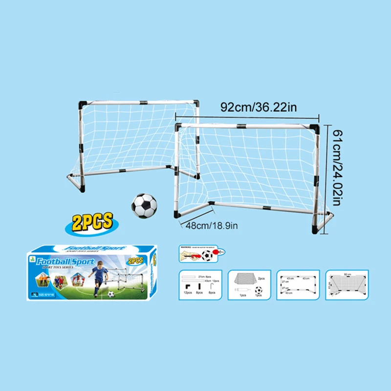 2pcs 92CM oversized soccer goal portable indoor and outdoor sports equipment outdoor sports equipment