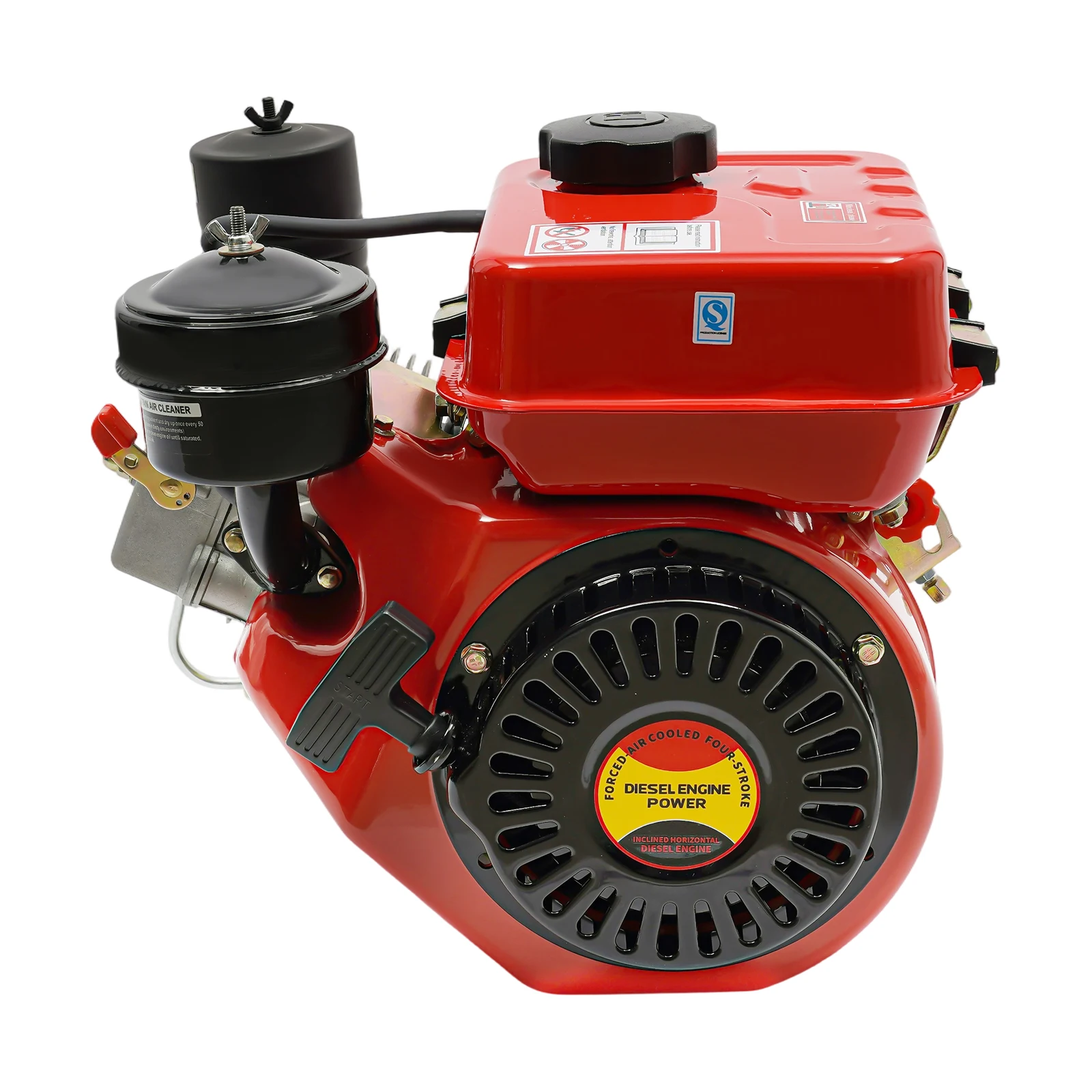 4-Stroke Single Cylinder Diesel Engine 2200W 3800Rpm Fuel Efficient Compact Lightweight Power Motor Lawn Mower Log Splitter Mini Equipment