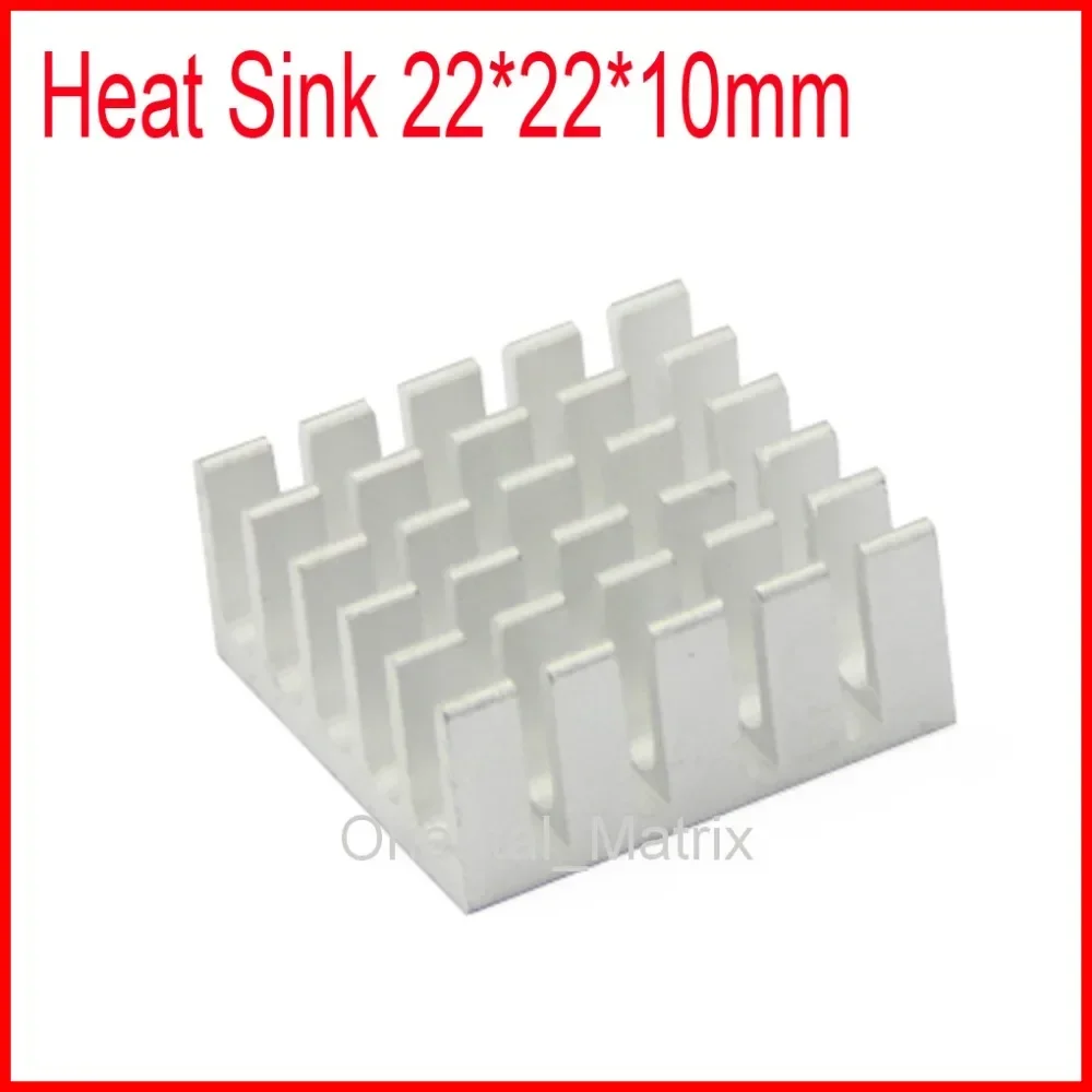 Free Shipping 20pcs HeatSink Heat Sink Radiator 22*22*10mm Small Radiator - Silver