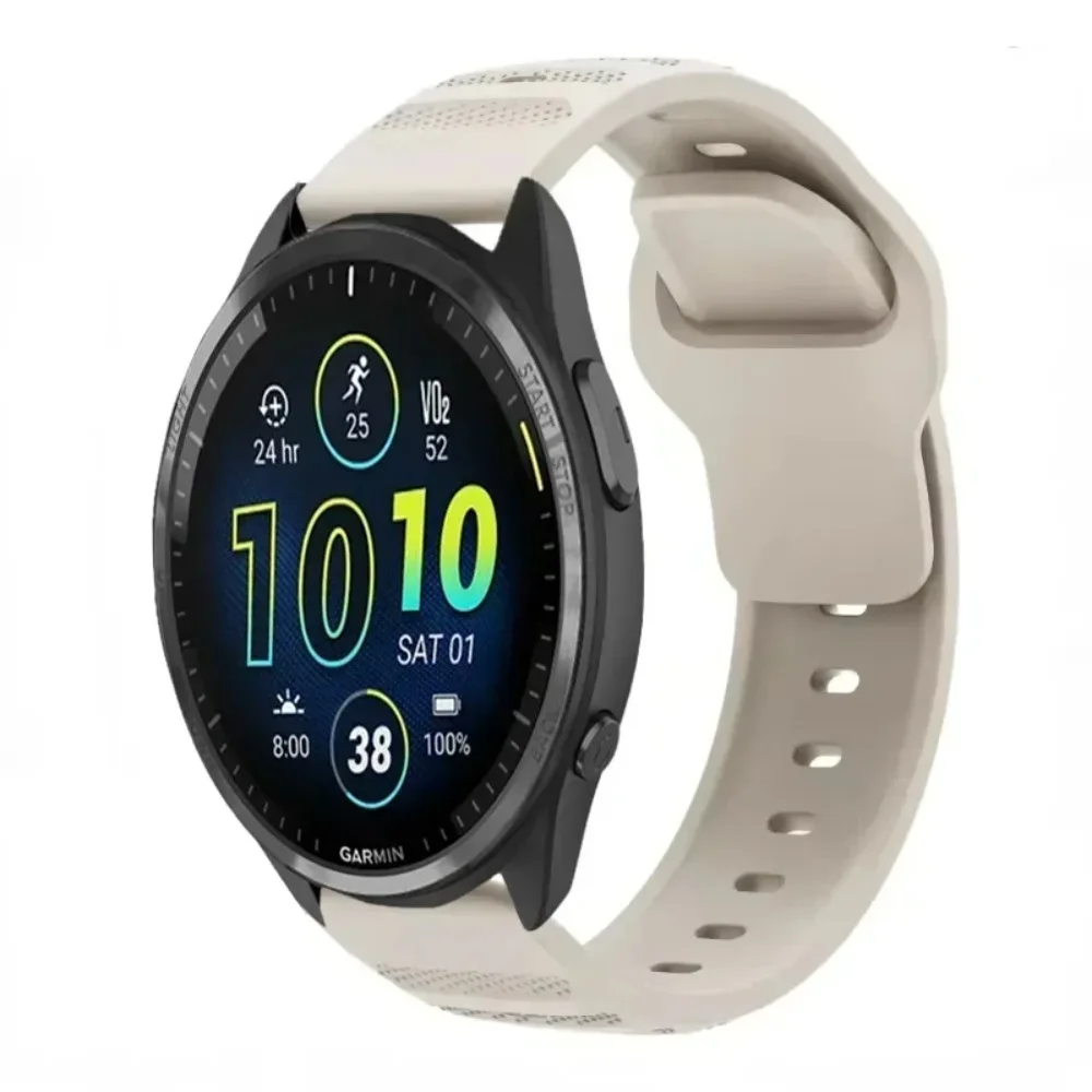 Garmin Forerunner 265 965 165 55 Active、Vivomove Trend、Venu 3対応 20/22mm ソフトシリコンストラップ 快適なリストバンド